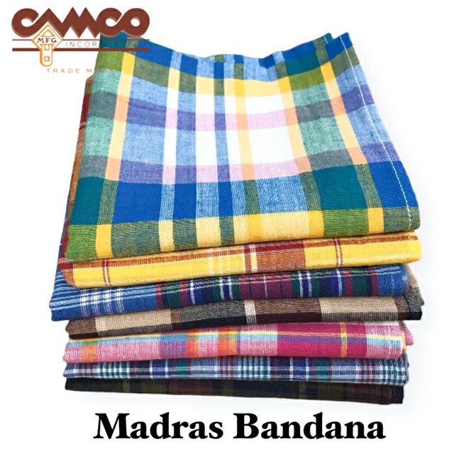 CAMCO【カムコ】2MADRASBANDANAマドラスバンダナメンズレディース(男女兼用)