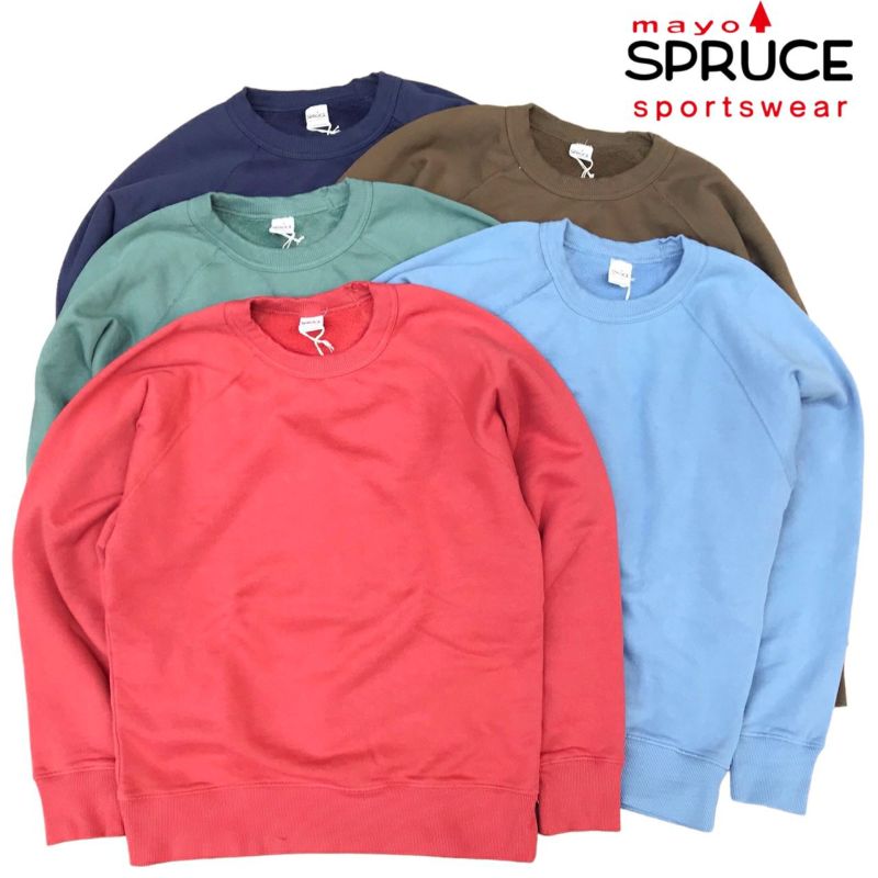 送料無料 MAYO SPRUCE【メイヨー スプルース】2 SOLID SWEAT L/S 長袖