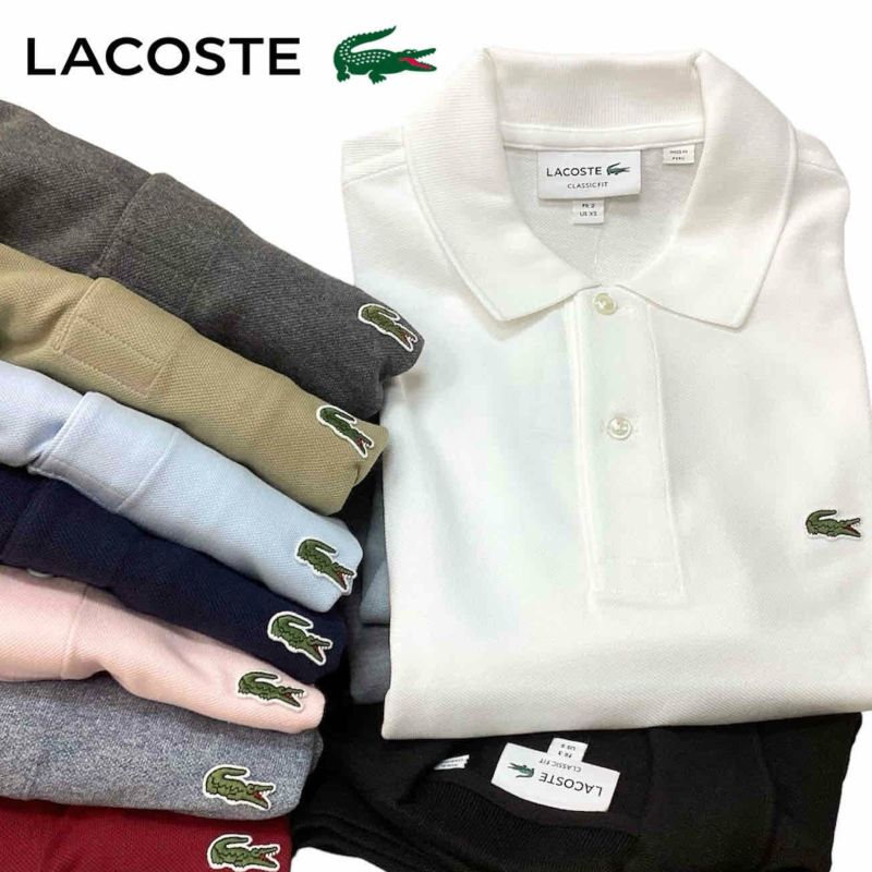 送料無料FRENCHLACOSTE【フレンチラコステ】SOLIDPOLOS/S半袖ポロシャツL1212/L1264CLASSICPIQUEPOLOゴルフテニススポーツクールビズメンズ(男性用)【smtb-m】