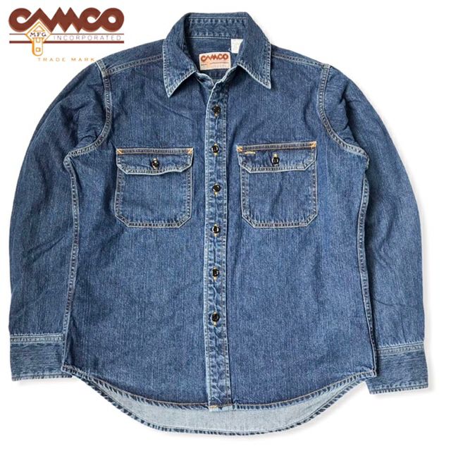 送料無料CAMCO【カムコ】WASHEDDENIML/S長袖ウォッシュドデニムシャツメンズ(男性用)【smtb-m】