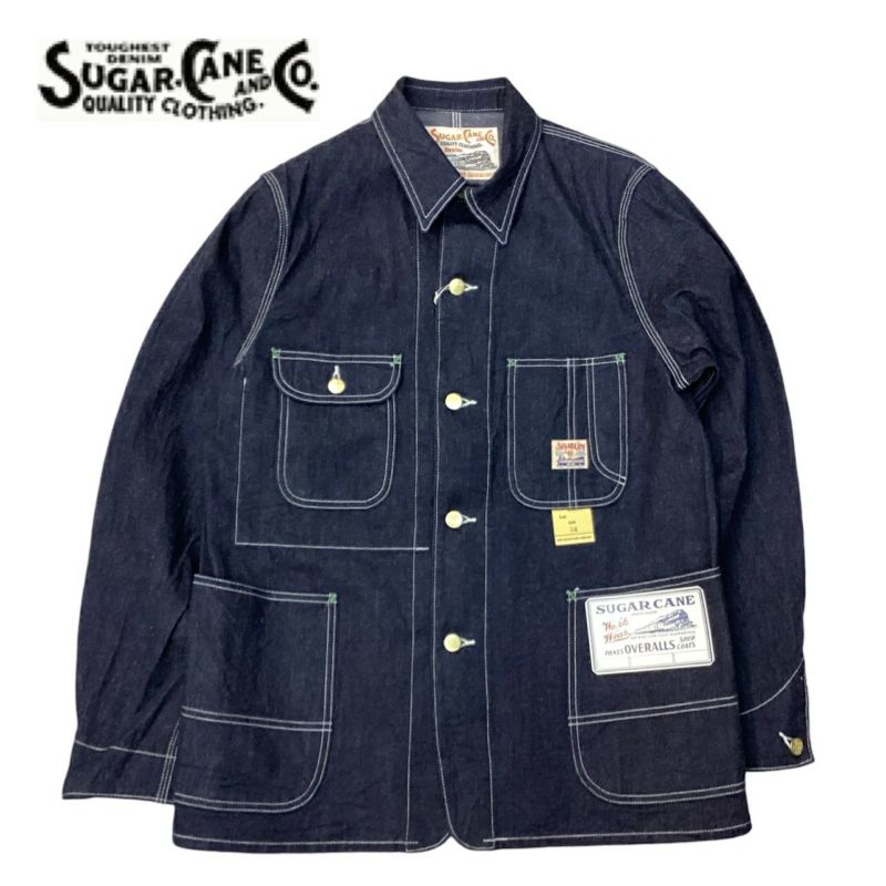 送料無料SUGARCANE【シュガーケーン】11ozBLUEDENIMWORKCOAT11オンスブルーデニムワークコートカバーオールジャケットSC14371メンズ(男性用)【smtb-m】