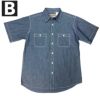 送料無料CAMCO【カムコ】2WORKS/S半袖シャンブレーシャツワークシャツ半袖シャツアメカジメンズ(男性用)【smtb-m】