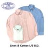 送料無料BAGGY【バギー】2L/CB.DL/S長袖リネンコットンボタンダウンシャツ長袖シャツメンズ(男性用)【smtb-m】