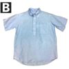 送料無料BAGGY【バギー】2L/CB.DP/OS/S半袖リネンコットンプルオーバーボタンダウンシャツ半袖シャツメンズ(男性用)【smtb-m】