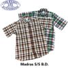 送料無料BAGGY【バギー】2SNMADRASB.DS/S半袖マドラスチェックシャツ半袖シャツメンズ(男性用)【smtb-m】