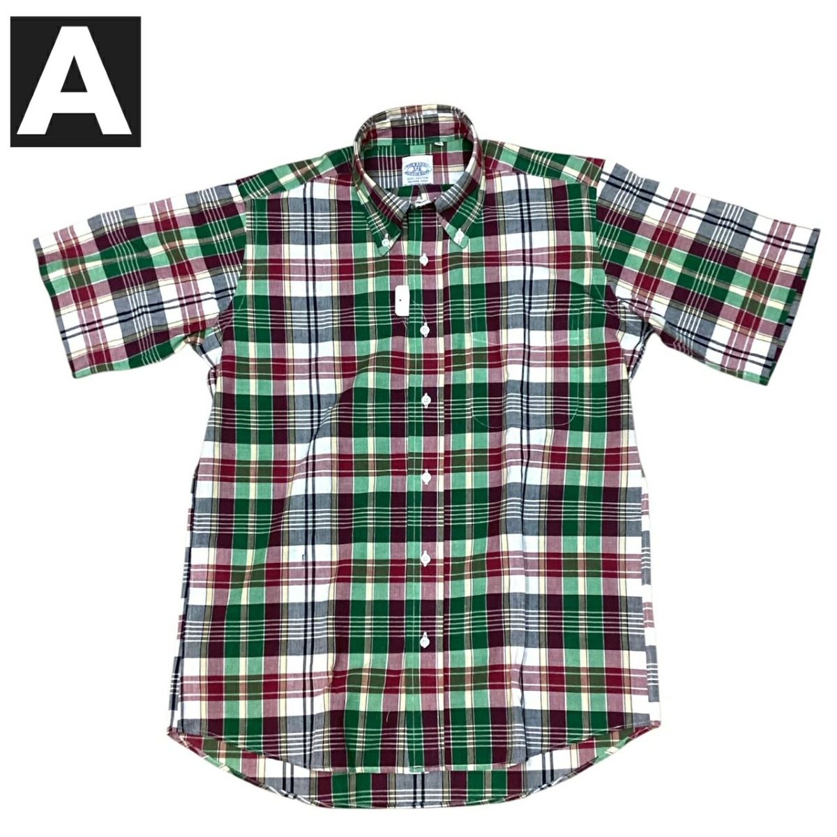 送料無料BAGGY【バギー】2SNMADRASB.DS/S半袖マドラスチェックシャツ半袖シャツメンズ(男性用)【smtb-m】