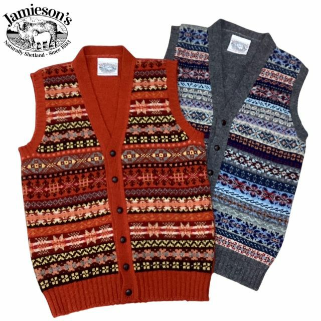 スコットランド製 送料無料 JAMIESON'S【ジャミーソンズ】FAIRISLE